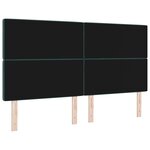 vidaXL Tête de Lit LED Argyle Manuel Vert foncé 90 cm Velours