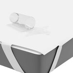 vidaXL Protège-matelas blanc 120x200 cm imperméable