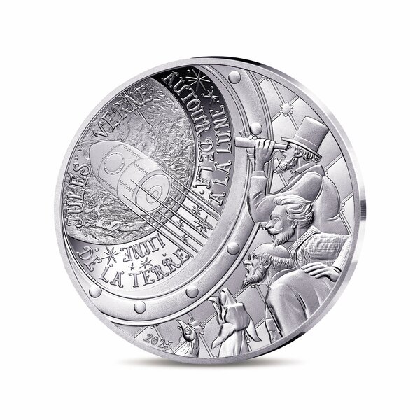 L'Art de la Plume – De la terre à la lune - Monnaie de 10€ Argent