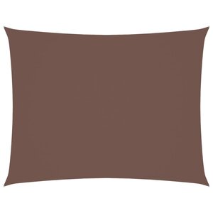 vidaXL Voile de parasol tissu oxford rectangulaire 3 5x5 m marron