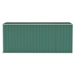 vidaXL Abri de jardin mural Vert 118x382x178 cm Acier galvanisé