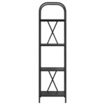 vidaXL Étagère Chêne noir 40 x 30 x 146 cm Bois d'ingénierie