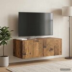 vidaXL Meuble TV mural Bois ancien 78 5 x 41 x 30 cm Bois d'ingénierie