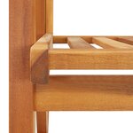 vidaXL Chaise à bascule avec coussins Bois d'acacia massif