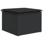 vidaXL Ensemble de Canapé de Jardin 7 pièces Avec Coussins Beige Rattan Poly