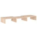 vidaXL Support pour moniteur 60x24x10 5 cm Bois de pin solide