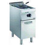 Friteuse à gaz avec robinet de vidange - 15 litres - 14 kw - combisteel -  - acier inoxydable 400x700x850mm