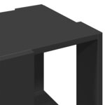 vidaXL Table basse noir 32x32x30 cm bois d'ingénierie