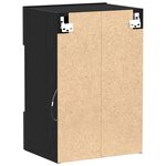 Meuble TV LED vidaXL 2 Pièces Chêne Noir 40x30x60 5 cm Bois d'ingénierie