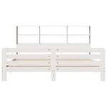 vidaXL Cadre de lit sans matelas blanc 180x200 cm bois massif de pin