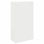 vidaXL Boîte de dépôt de colis avec porte Blanc 44 x 22 x 82 cm Acier