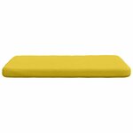 vidaXL Coussins de siège 4 Pièces Jaune clair 40 x 40 x 3 cm tissu