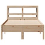 vidaXL Cadre de lit sans matelas 75x190 cm bois de pin massif