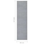 vidaXL Tapis BCF Gris 80x350 cm