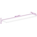 vidaXL Dessus de table 160x30x3 8cm rectangulaire bois massif d'acacia