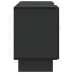 vidaXL Meuble TV 102 x 34 5 x 50 cm Noir Bois d'ingénierie