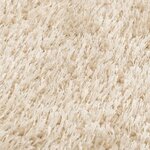 Vidaxl tapis shaggy 140 x 200 cm beige