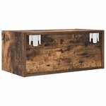 vidaXL Meubles TV 2 Pièces chêne fumé 60x31x25 5 cm bois d'ingénierie