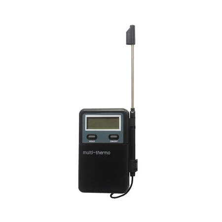 Thermomètre numérique multifonction avec sonde inox - combisteel -  - inox 66x24x107mm