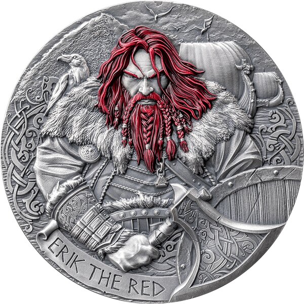 ERIK THE RED The Way to Valhalla 2 Once Argent Monnaie 2000 Francs Cameroon 2024
