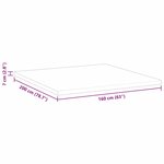 vidaXL Coussins de Matelas Blanc 160 x 200 cm