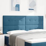 Tête de lit LED vidaXL Bleu foncé 100 cm Velours