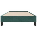 vidaXL Cadre de lit sans matelas vert foncé 80x220 cm velours