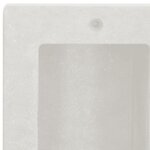 vidaXL Niche de douche avec 2 compartiments Blanc mat 41x51x10 cm
