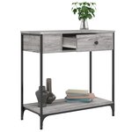 vidaXL Table console sonoma gris 75x34 5x75 cm bois d'ingénierie