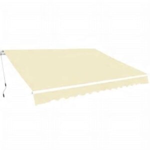 vidaXL Auvent pliable manuel 600 cm Crème