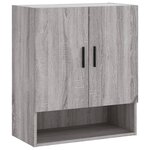 vidaXL Armoire murale sonoma gris 60x31x70 cm bois d'ingénierie
