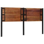 vidaXL Tête de lit 180 cm bois massif récupéré et fer