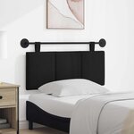 vidaXL Tête de lit suspendue Noir tissu