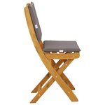 vidaXL Chaises de bistrot d'extérieur 4 Pièces Gris foncé