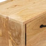 vidaXL Supports de télévision avec tiroir Marron 110 x 30 x 46 cm