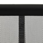 vidaXL Moustiquaire de porte rideau en maille 5 Pièces Noir 120x240 cm