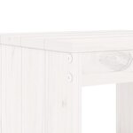 vidaXL Tabourets de jardin lot de 2 blanc 40x36x45 cm bois massif pin