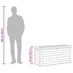 vidaXL Boîte de rangement de jardin Marron 78x44x55 cm