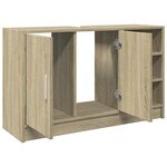 vidaXL Armoire d'évier chêne sonoma 90x29x55 cm bois d'ingénierie