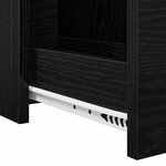 vidaXL Armoire étroite pour salle de bain Chêne noir 80 x 18 x 60 cm