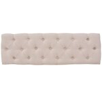 vidaXL Banc Lin Bois massif 110 x 38 x 48 cm Blanc crème