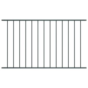 vidaXL Panneau de clôture Acier enduit de poudre 1 7x1 25 m Anthracite