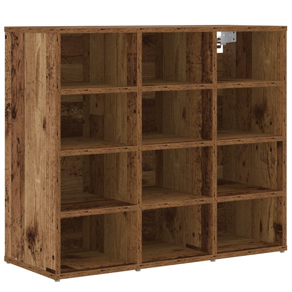 vidaXL Cabinet à chaussures Bois ancien 103x30x51 cm Bois d'ingénierie