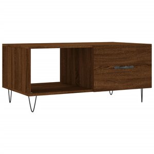 vidaXL Table basse chêne marron 90x50x40 cm bois d'ingénierie