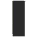 vidaXL Buffet avec LED noir 38x34x100 cm bois d'ingénierie