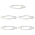 vidaXL Anneaux d'arbre plats 5 Pièces Argent Ø30 / 60 cm Acier inoxydable