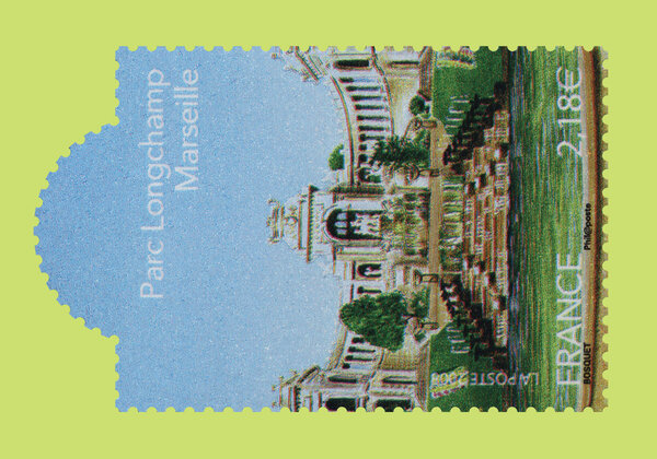 Carte postale prétimbrée - Parc Longchamp - Marseille - International