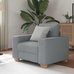 vidaXL Fauteuil Gris clair 60 cm Tissu