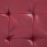 Banquette pouf tabouret meuble pouf de rangement 87 cm rouge bordeaux synthétique 3002087