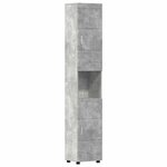 vidaXL Ensemble d'armoire de salle de bain TULUM Gris béton